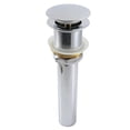 thumbnail image 1 of Kingston Brass GCL112CP Trimscape Brass Pop Up Drain for Cast Iron Utility Sink, Polished Chrome, 1 of 2