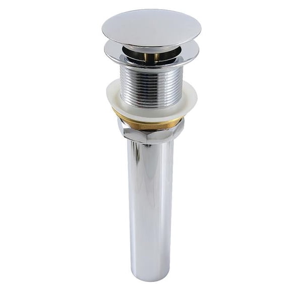 Kingston Brass GCL112CP Trimscape Brass Pop Up Drain for Cast Iron Utility Sink, Polished Chrome