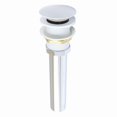 thumbnail image 1 of Kingston Brass GCL112WH Trimscape Brass Pop Up Drain for Cast Iron Utility Sink, White, 1 of 2