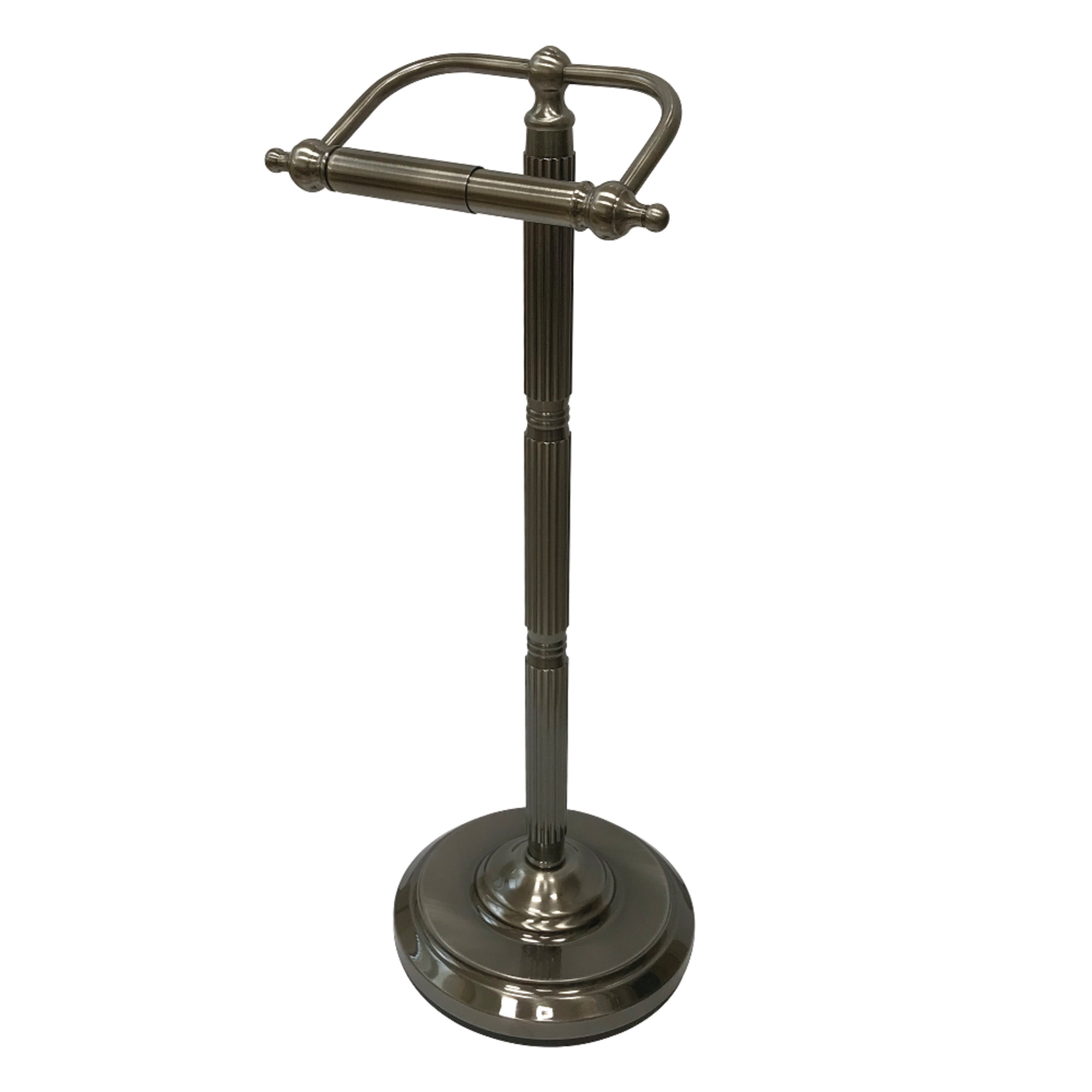 Kingston Brass CC2104 Freestanding Toilet Paper Holder in Black Stainless