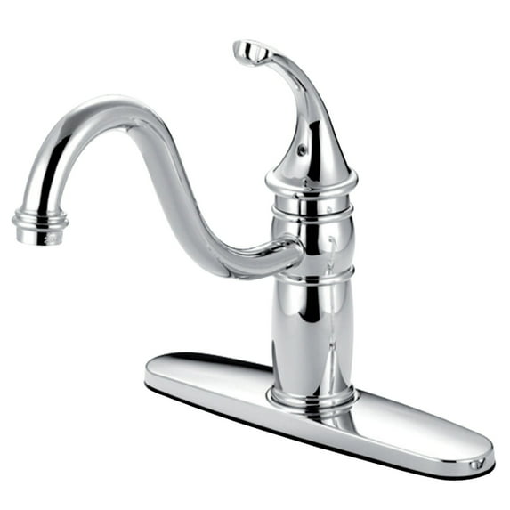 Kingston Brass Georgian Single-Handle 8 in. Centerset Kitchen Faucet Polished Chrome Polished