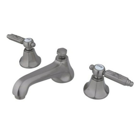 Kingston Brass Georgian Two Handle 8" to 16" Widespread Lavatory Faucet with Brass Pop-up