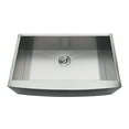 thumbnail image 1 of Gourmetier GKUSF33209 Uptowne 33" Stainless Steel Apron-Front Single Bowl Farmhouse Kitchen Sink with Strainer, Brushed, 1 of 5