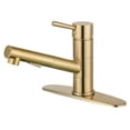 thumbnail image 1 of Kingston Brass  Gourmetier Concord Single-Handle Pull-Out Kitchen Faucet, Brushed Brass, 1 of 1