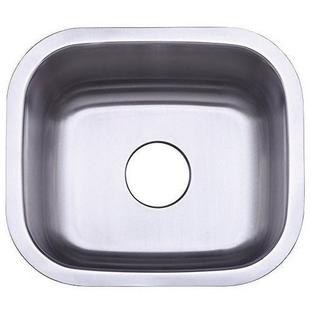 Kingston Brass Gourmetier GKUS16168 Undermount Single Bowl Bar Sink 16x16x8 (LxWxD) Brushed Stainless Steel