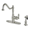 thumbnail image 1 of Kingston Brass Gourmetier GS7708ACLBS American Classic Single Handle Kitchen Faucet, Satin Nickel, 1 of 3