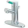 thumbnail image 1 of Kingston Brass Green Eden Single Handle Lavatory Faucet with Cover Plate Chrome, 1 of 2