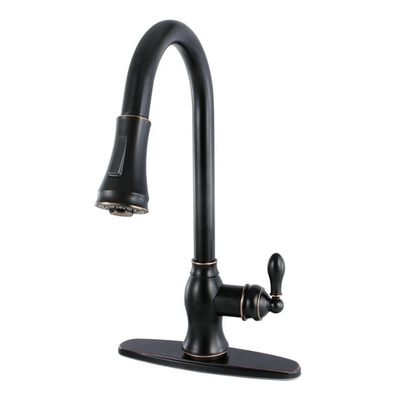 Kingston GSY7776ACL American Classic Single-Handle Pull-Down Kitchen Faucet in Naples Bronze