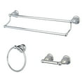 thumbnail image 1 of Kingston Brass BAK175348C Heritage 3 Piece Bathroom Accessory Set, Polished Chrome, 1 of 2