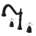 thumbnail image 1 of Kingston Brass  Heritage Deck Mount Widespread Kitchen Faucet Oil Rubbed Bronze Oil Rubbed, 1 of 5