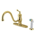 thumbnail image 1 of Kingston Brass Heritage Single Handle Kitchen Faucet with Side Spray, 1 of 2
