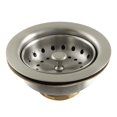 thumbnail image 1 of Kingston Brass K111BBN Tacoma Stainless Steel Kitchen Sink Basket Strainer, Brushed Nickel, 1 of 2