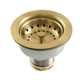 thumbnail image 1 of Kingston Brass K112BB Tacoma Kithchen Sink Basket Strainer in Brushed Brass, 1 of 4