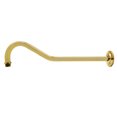 thumbnail image 1 of Kingston Brass K117C2 Restoration 17-Inch Rain Drop Shower Arm with Round Flange in Polished Brass, 1 of 5