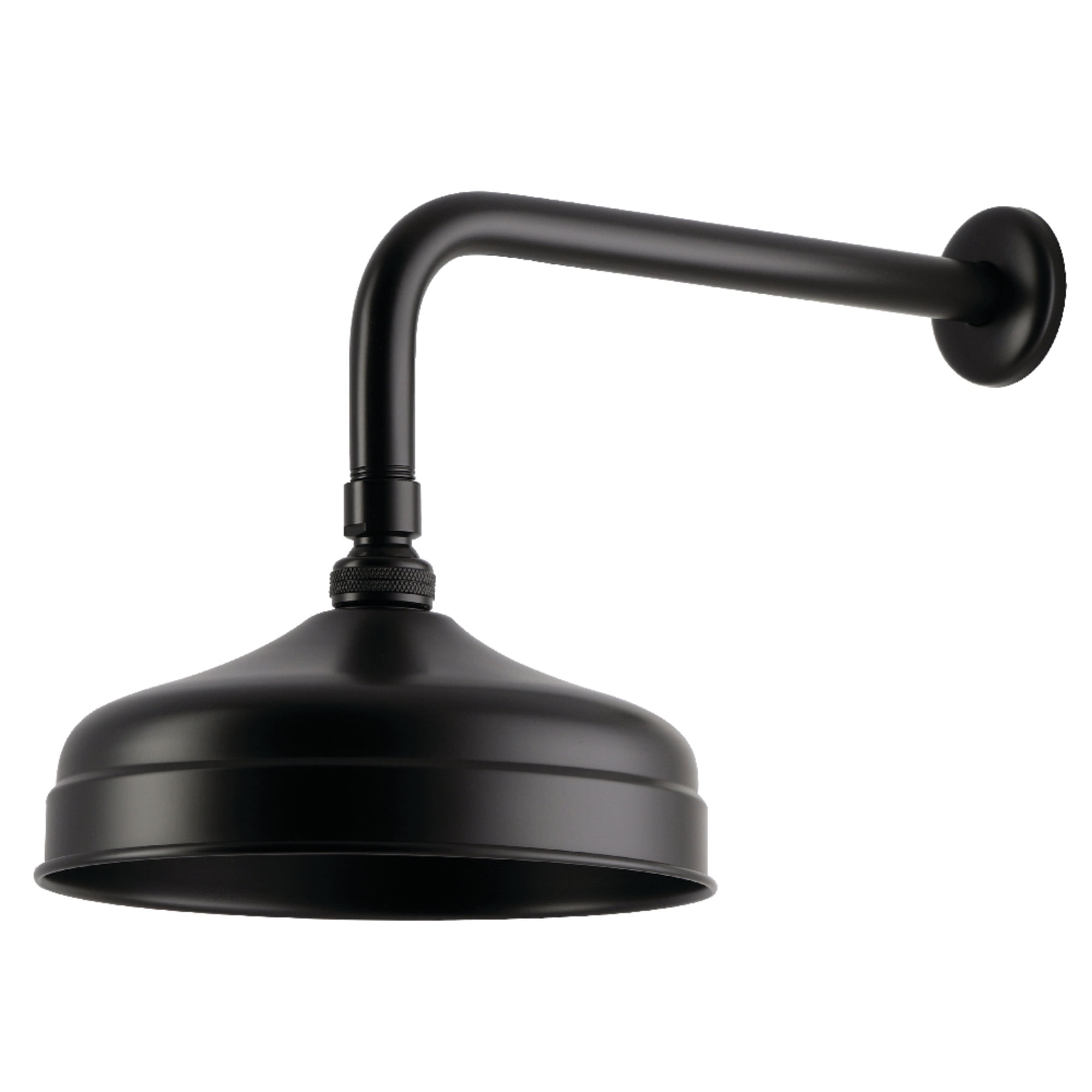 Kingston Brass K124K35 Trimscape 8" Round Raindrop Brass Shower Head with 12" Shower Arm, Oil Rubbed Bronze