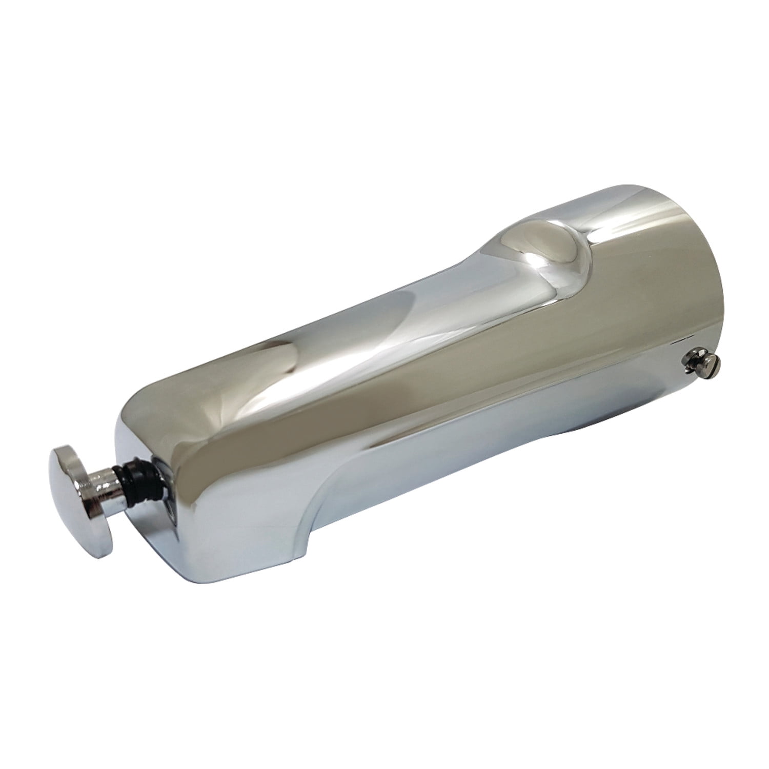 Polished Chrome Wall Mounted Tub Spout with Diverter