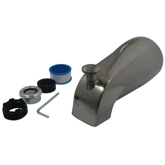 Kingston Brass Made to Match K1273A8 5-3/8" Universal Diverter Tub Spout, Satin Nickel