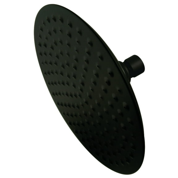 Kingston Brass K136A0MB Victorian 7-3/4 Inch Round Raindrop Brass Shower Head in Matte Black