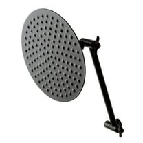 Kingston Brass K136K5 Victorian 7-3/4 Inch Round Raindrop Brass Shower Head with 10-Inch High-Low Adjustable Shower Arm in Oil Rubbed Bronze