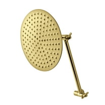 Kingston Brass K136K7 Shower Scape Shower Head with Adjustable Shower Arm, Brushed Brass