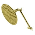 thumbnail image 1 of Kingston Brass K136K2 Victorian 7-3/4 Inch Round Raindrop Brass Shower Head with 10-Inch High-Low Adjustable Shower Arm in Polished Brass, 1 of 4