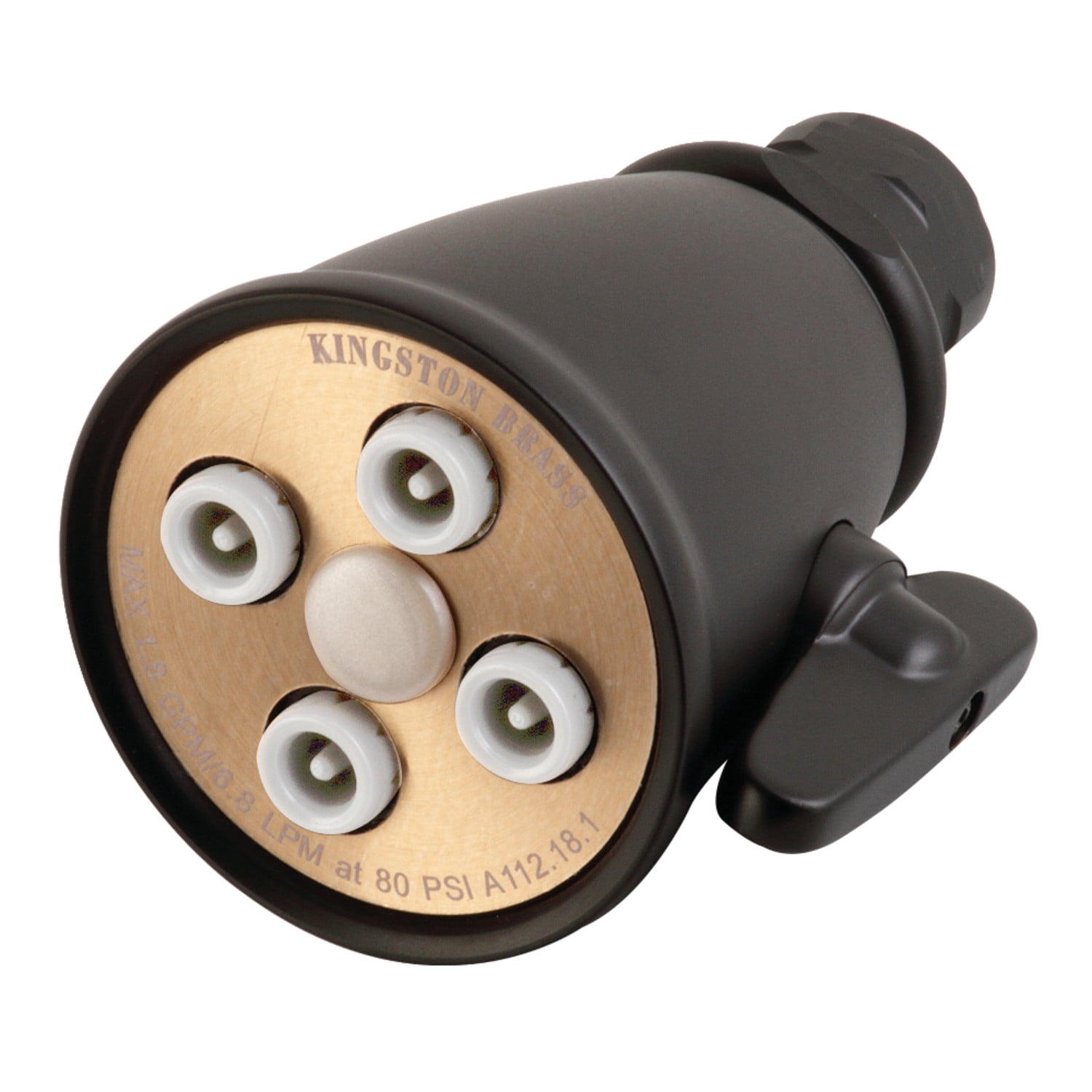 Kingston Brass K137A0MB Shower Scape Adjustable Jet Spray Shower Head