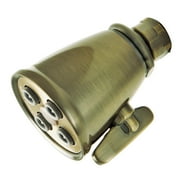 Kingston Brass K137A3 Victorian 2-5/16-Inch Round Adjustable Jet Spray Brass Shower Head in Antique Brass