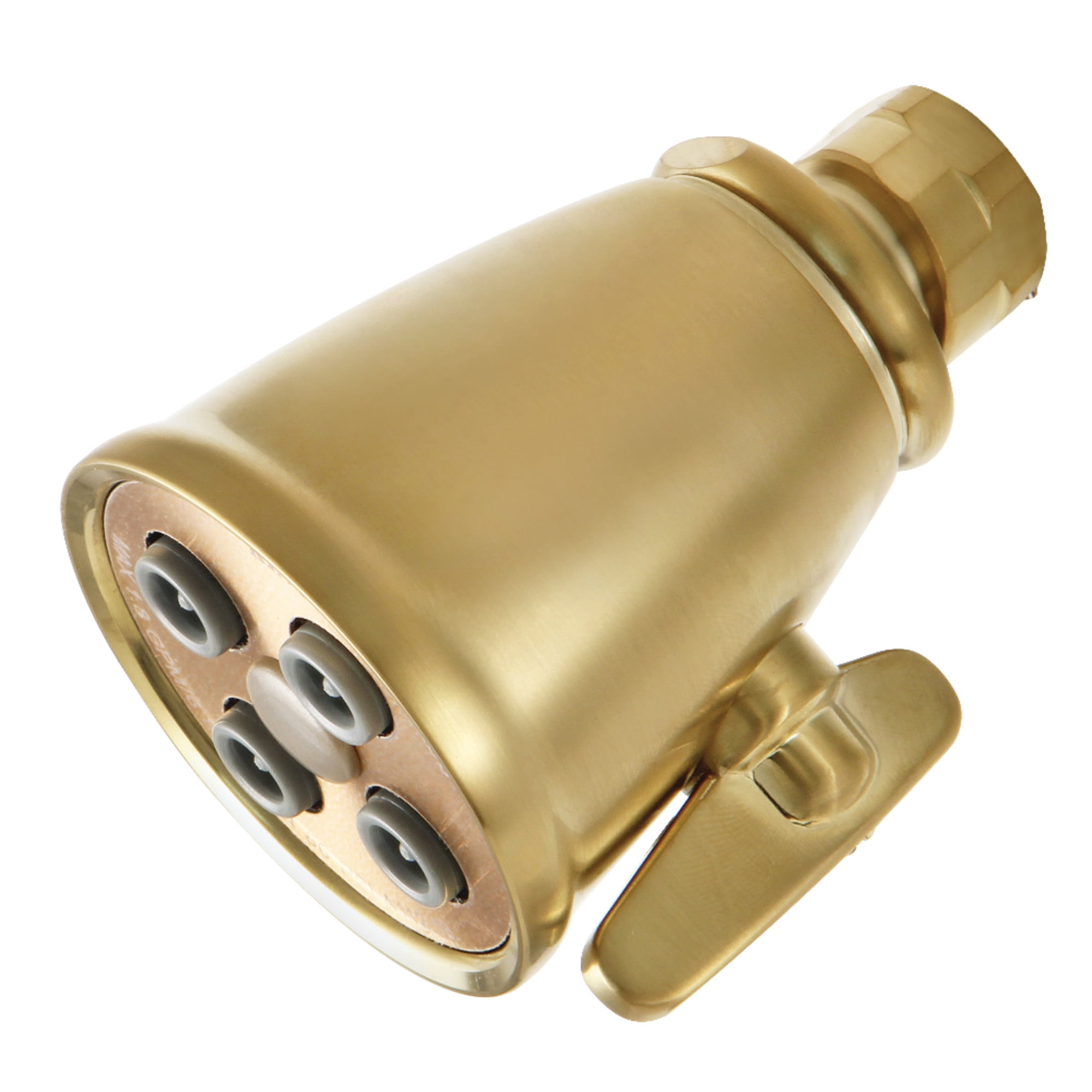 Kingston Brass K137A7 Victorian 2-5/16-Inch Round Adjustable Jet Spray Brass Shower Head in Brushed Brass