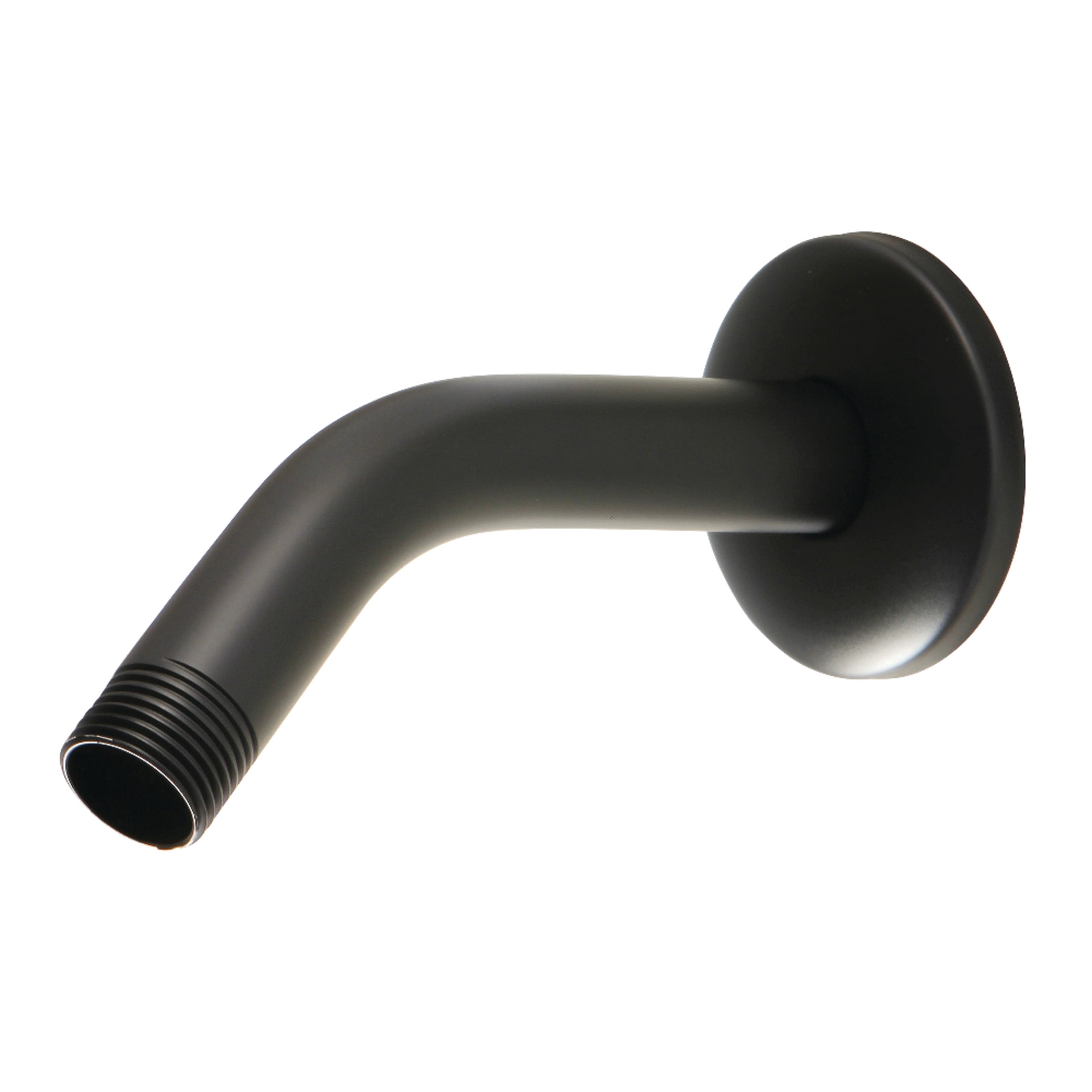 Kingston Brass K150K0 Trimscape 6-Inch Shower Arm with Round Flange in Matte Black