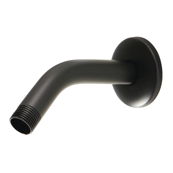Kingston Brass K150K0 Trimscape 6-Inch Shower Arm with Round Flange in Matte Black