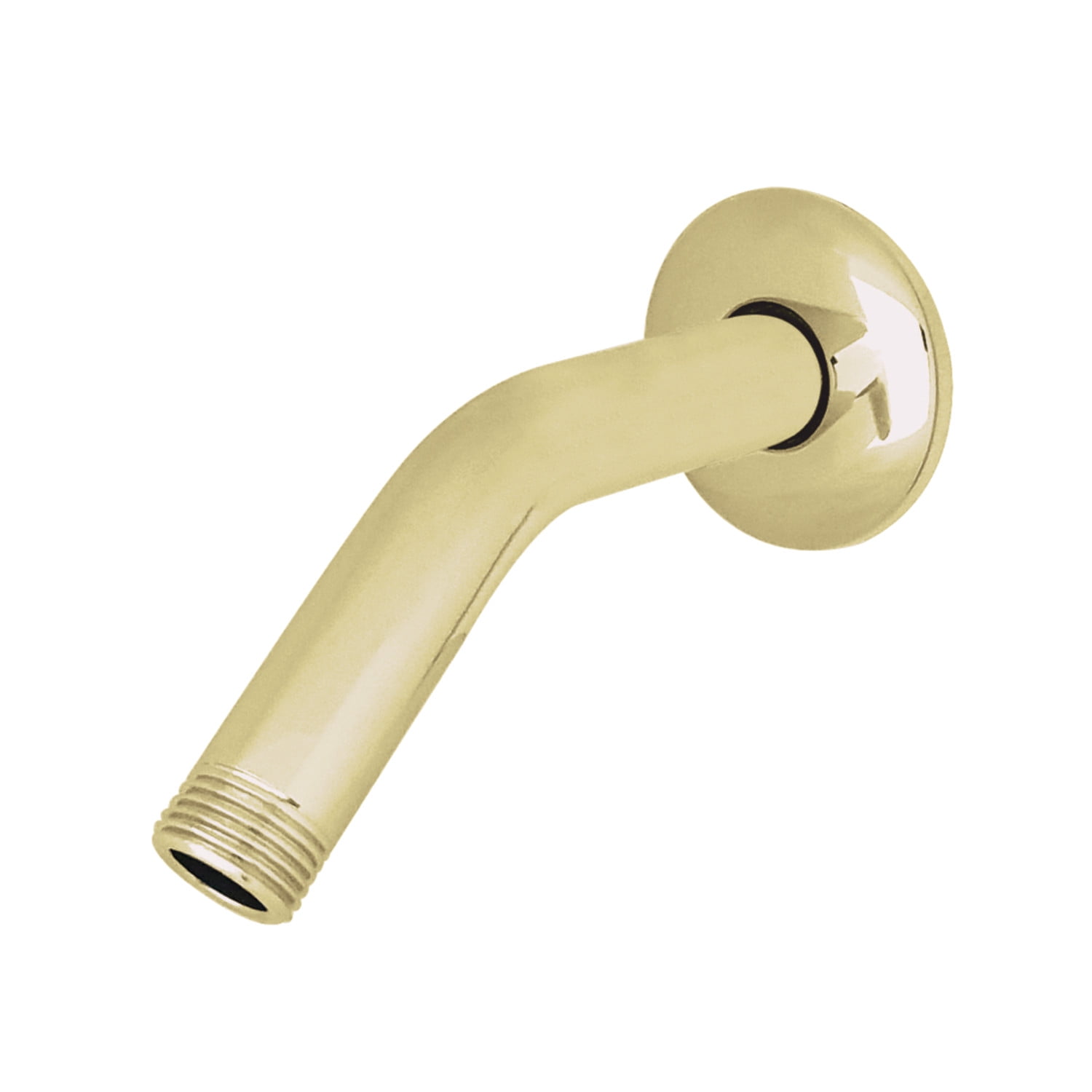 Kingston Brass 6-Inch Shower Arm With Flange – Brushed Brass, Standard 1/2” IPS Connection