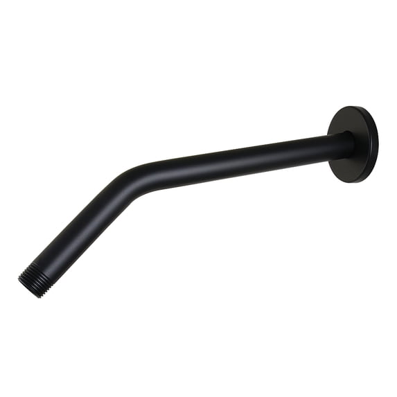 Kingston Brass K163R0 Shower Scape 12" Shower Arm with Round Flange, Matte Black