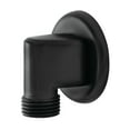 thumbnail image 1 of Kingston Brass K173A0 Shower Scape Wall Mount Supply Elbow, Matte Black, 1 of 2