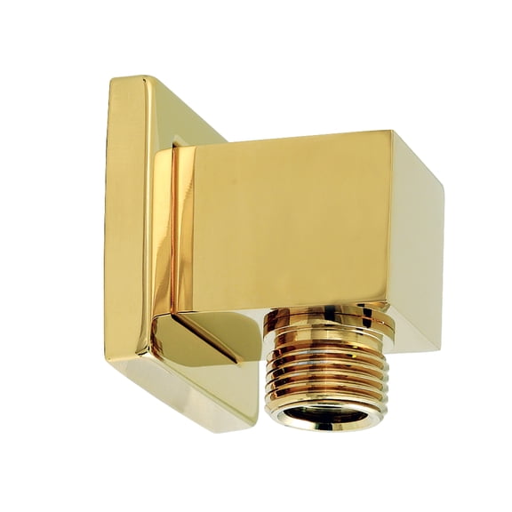 Kingston Brass K173ASQ2 Claremont Wall Mount Supply Elbow, Polished Brass