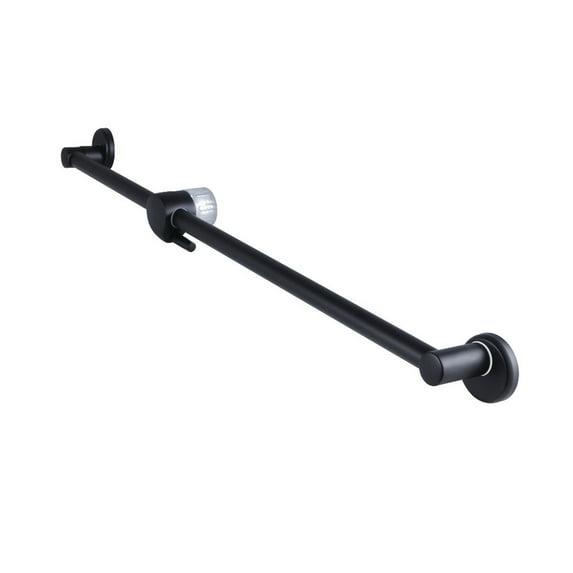 Kingston Brass K180A0 Shower Scape 24" Shower Slide Bar with Pin Mount Hook, Matte Black
