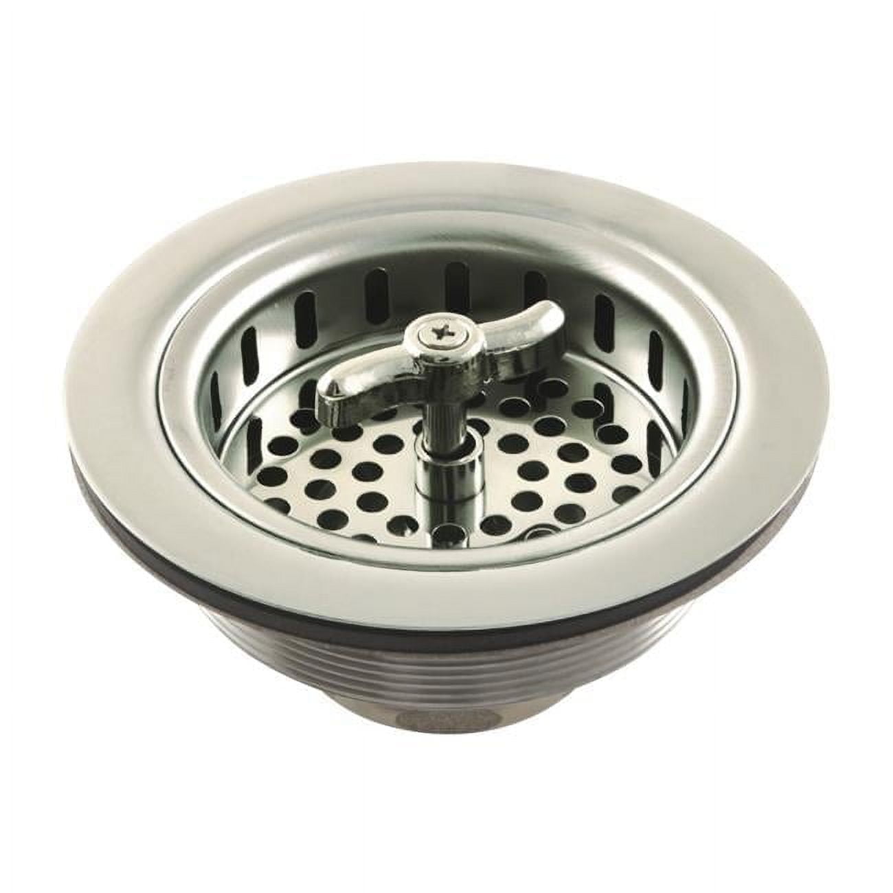 Kingston Brass K212PN Tacoma Spin & Seal Sink Basket Strainer, Polished Nickel