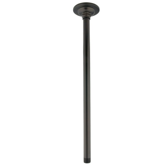 Kingston Brass K217A5 Trimscape 17-Inch Rain Drop Ceiling Mount Shower Arm with Round Flange in Oil Rubbed Bronze