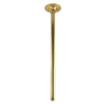 thumbnail image 1 of Kingston Brass K217A7 Trimscape 17-Inch Rain Drop Ceiling Mount Shower Arm with Round Flange in Brushed Brass, 1 of 4