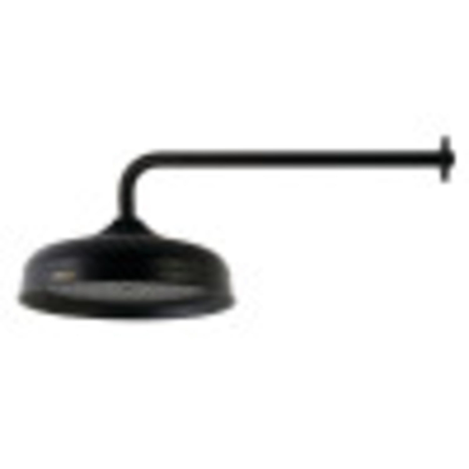 Matte Black 10-Inch Round Rain Shower Head with 17-Inch Arm