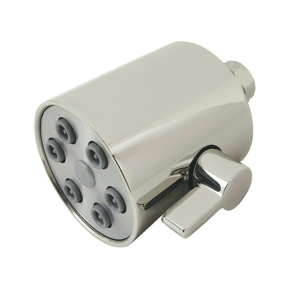 Kingston K238A6 Shower Scape 3-Inch Round Jet Spray Brass Shower Head in Polished Nickel