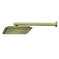 Kingston Brass K251A3CK Shower Scape 9-5/8" Square Shower Head with Shower Arm, Antique Brass