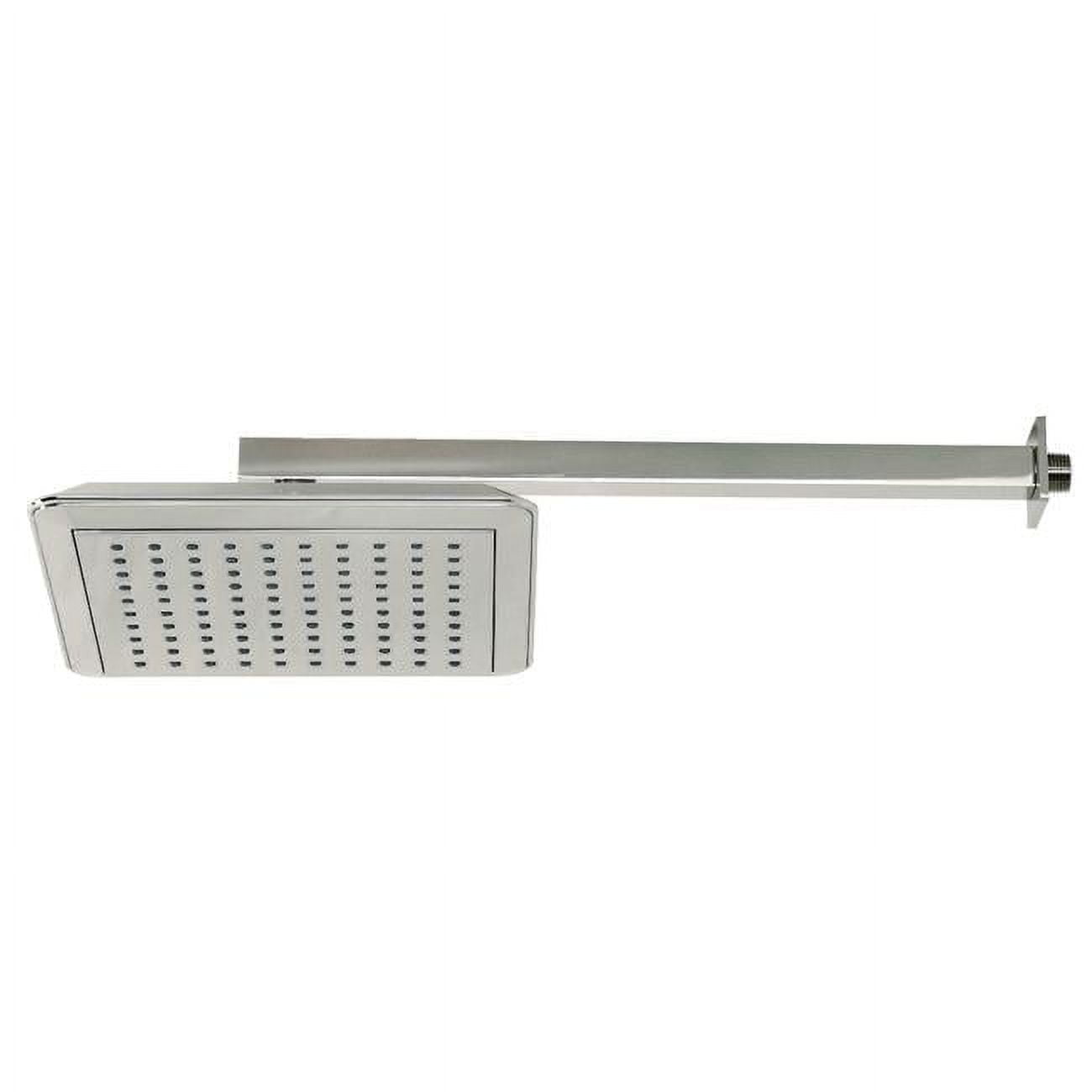 Kingston Brass K251A6CK Shower Scape 9-5/8" Square Shower Head with Shower Arm, Polished Nickel