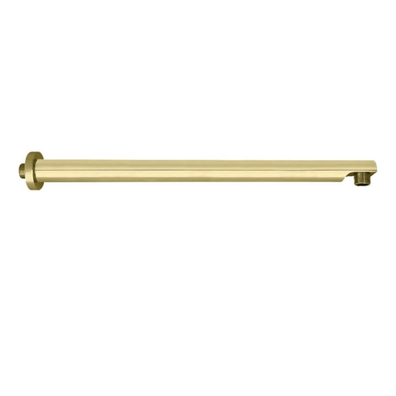 Kingston Brass K8119E2 Aquaelements 18" Brass Shower Arm with Flange, Polished Brass