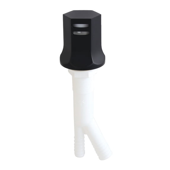 Kingston Brass KA461MB Metropolitan Dishwasher Air Gap, Matte Black
