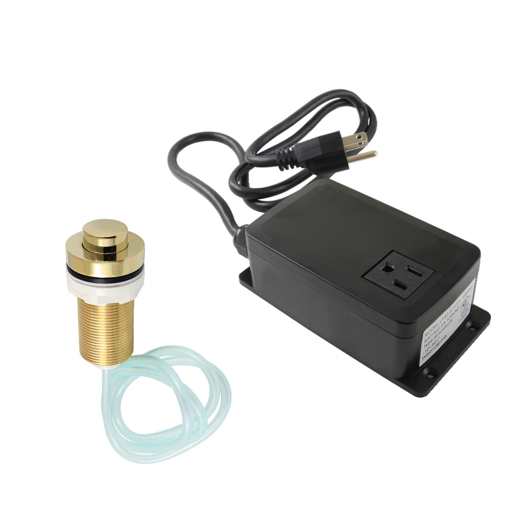 Kingston Brass KAMSK212 Trimscape Single Outlet Garbage Disposal Air Switch Kit in Polished Brass