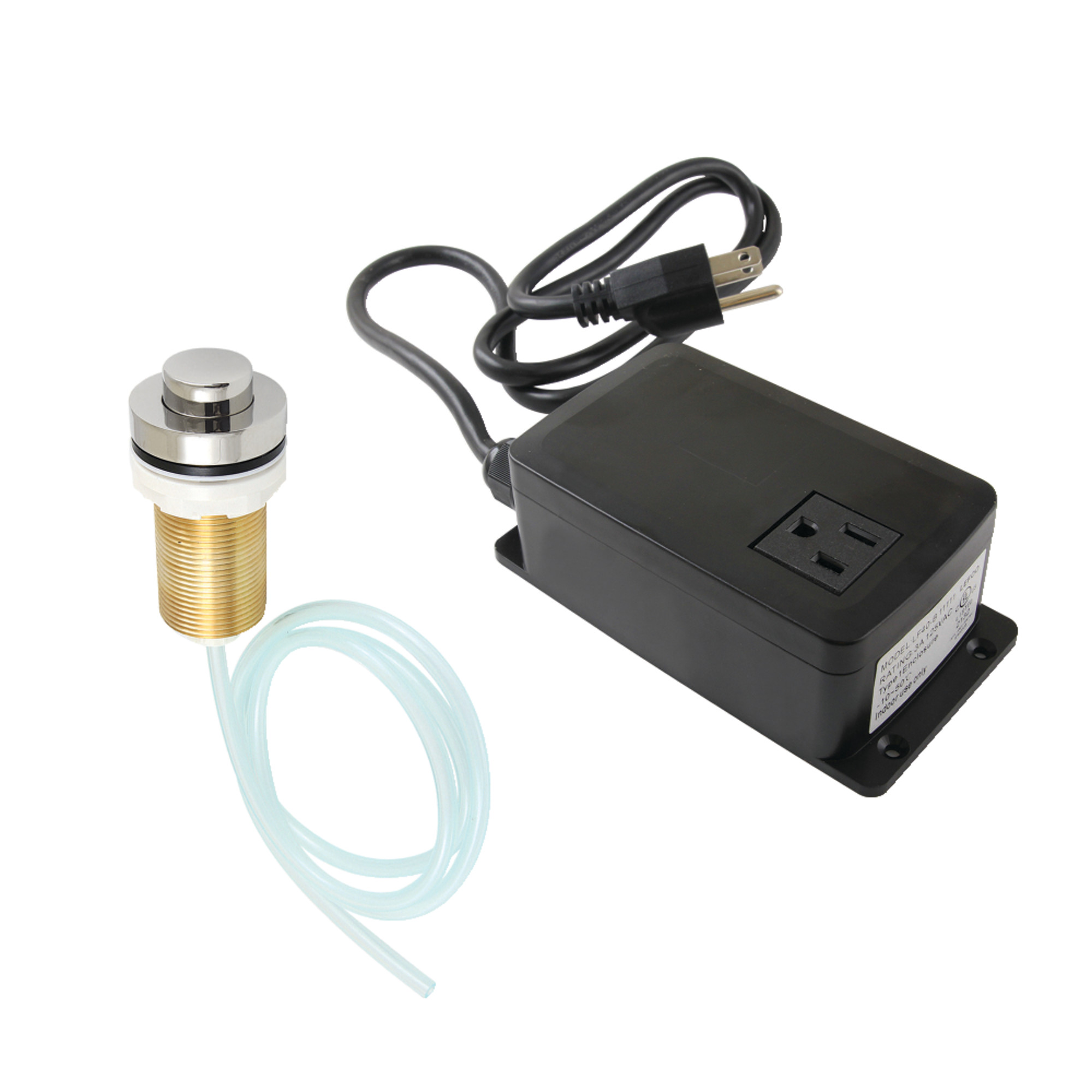 Kingston Brass KAMSK216 Trimscape Single Outlet Garbage Disposal Air Switch Kit in Polished Nickel