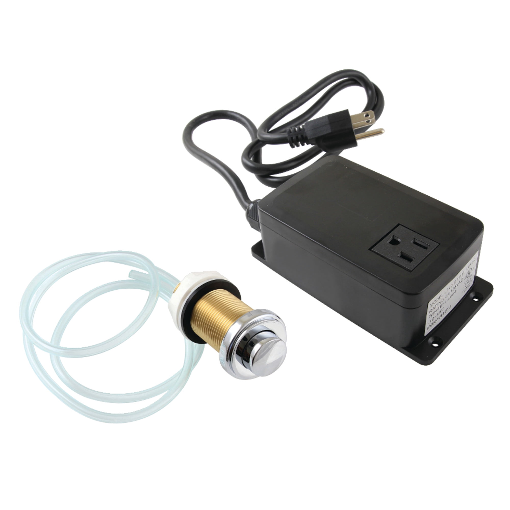 Kingston Brass KASK211 Trimscape Single Outlet Garbage Disposal Air Switch Kit in Polished Chrome