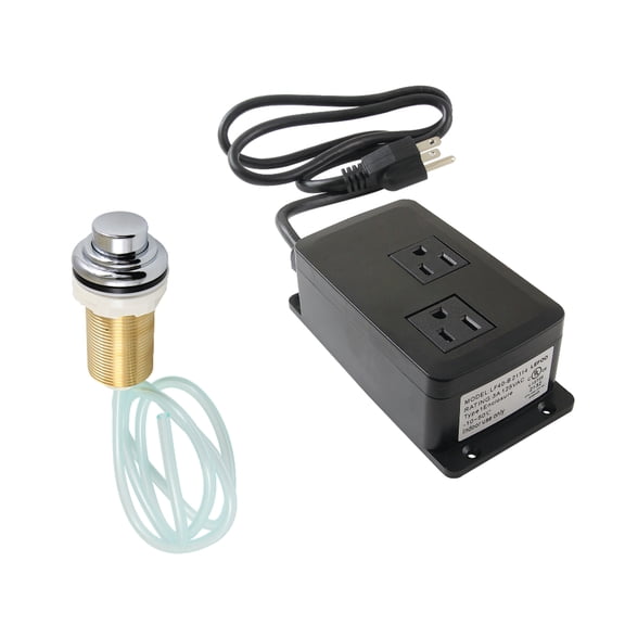 Kingston Brass KATDK211 Trimscape Dual Outlet Garbage Disposal Air Switch Kit in Polished chrome