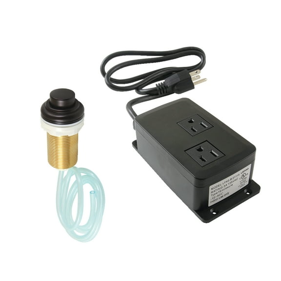 Kingston Brass KATDK215 Trimscape Dual Outlet Garbage Disposal Air Switch Kit in Oil Rubbed Bronze