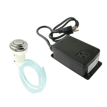 Kingston Brass KATSK316 Gourmetier Single Outlet Garbage Disposal Air Switch Kit, Polished Nickel